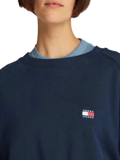 TJW Felpa girocollo donna con coulisse dark night navy - Felpe Donna