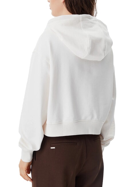 SCRIPT LOGO Felpa con cappuccio relaxed fit ancient white - Felpe Donna