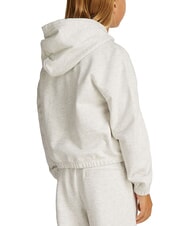 TOMMY HILFIGER KIDS BIMBA Felpa con cappuccio patch paillettes snow white heather - Felpe Bambini - 2