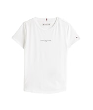 TOMMY HILFIGER KIDS BIMBA T-shirt maniche corte slim fit white - T-shirt Bambino - 4