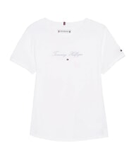 TOMMY HILFIGER KIDS BIMBA T-shirt a maniche corte stampa logo white - T-shirt Bambino - 3