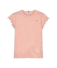 TOMMY HILFIGER KIDS BIMBA T-shirt manica corta con riccetti coral ice - T-shirt Bambino - 4