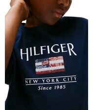 TOMMY HILFIGER KIDS BIMBA T-shirt maniche corte relaxed fit dark night navy - T-shirt Bambino - 3