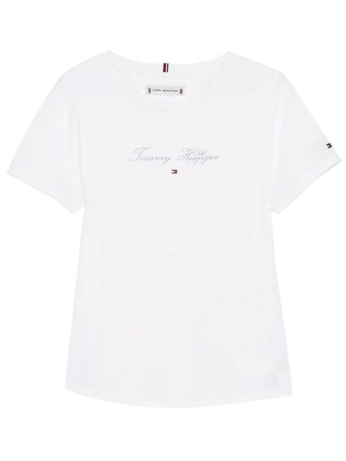 KIDS BIMBA T-shirt a maniche corte stampa logo white - T-shirt Bambino