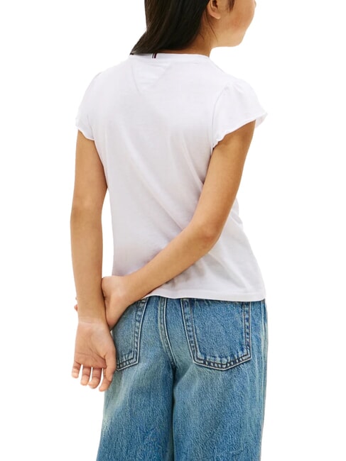 KIDS BIMBA T-shirt manica corta con riccetti white - T-shirt Bambino