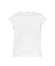 TOMMY HILFIGER KIDS BIMBA T-shirt manica corta con riccetti white - T-shirt Bambino - 4