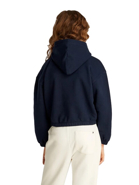 KIDS BIMBA Felpa con cappuccio patch paillettes dark night navy - Felpe Bambini