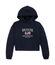TOMMY HILFIGER KIDS BIMBA Felpa con cappuccio patch paillettes dark night navy - Felpe Bambini - 4