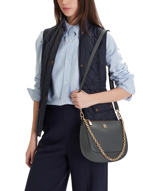 TH GLAM Borsetta a spalla, con tracolla superior steel - Borse Donna