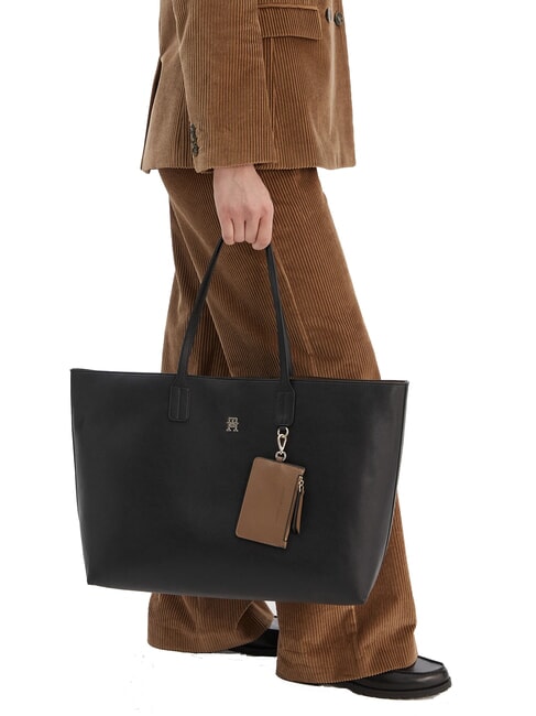 TH ICON Shopper con pochette black - Borse Donna