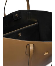 TOMMY HILFIGER TH ICON Shopper con pochette nordic taupe - Borse Donna - 4