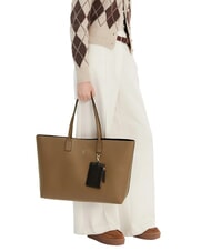 TOMMY HILFIGER TH ICON Shopper con pochette nordic taupe - Borse Donna - 5