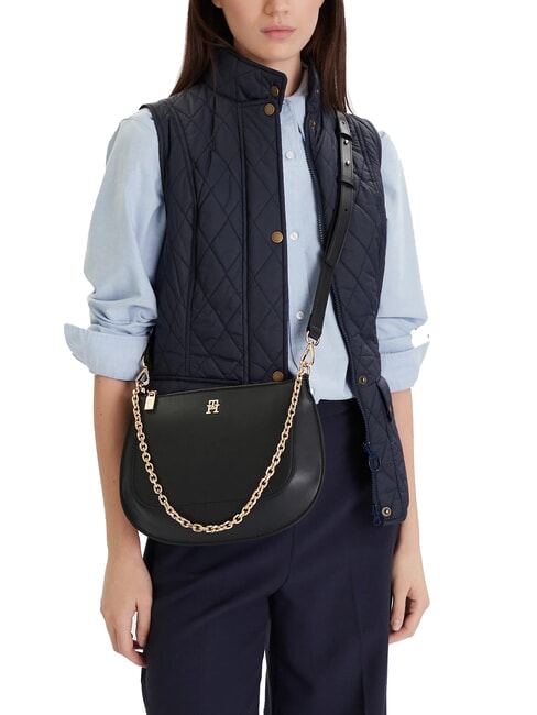 TH GLAM Borsetta a spalla, con tracolla black - Borse Donna