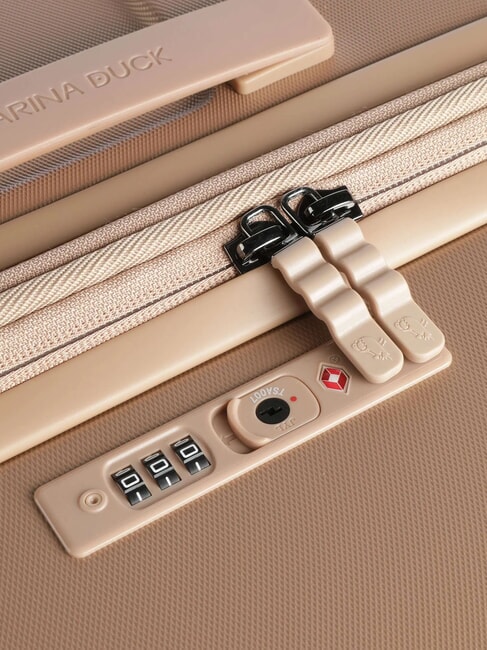 FLYDUCK Trolley grande espandibile champagne - Trolley Rigidi