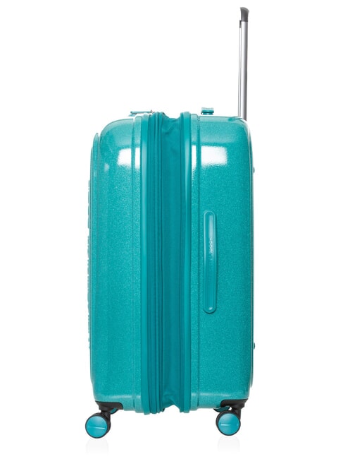 LOGODUCK Trolley Medio, espandibile glitter green - Trolley Rigidi