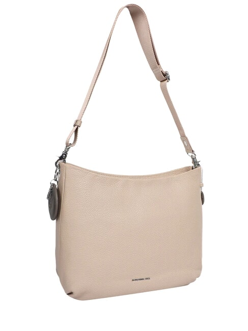 MELLOW LEATHER Borsa sacca pelle tracolla warm taupe - Borse Donna