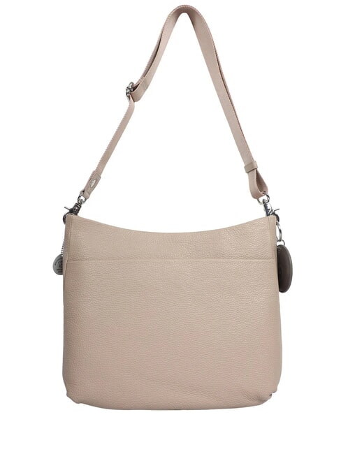 MELLOW LEATHER Borsa sacca pelle tracolla warm taupe - Borse Donna