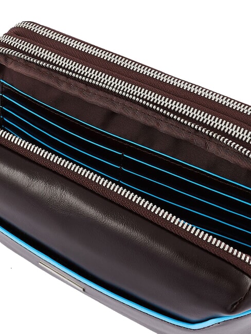 BLUE SQUARE Pochette Portacard in pelle MOGANO - Portafogli Uomo