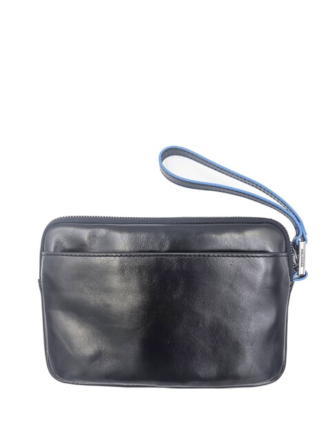 BLUE SQUARE Pochette Portacard in pelle Nero - Portafogli Uomo