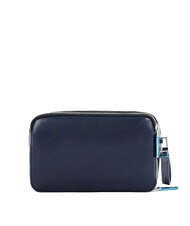 PIQUADRO BLUE SQUARE Pochette Portacard in pelle blu - Portafogli Uomo - 3