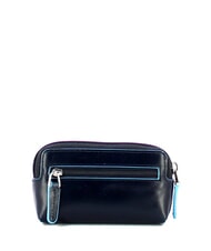 PIQUADRO BLUE SQUARE Astuccio portachiavi in pelle blu - Portachiavi - 2