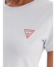 GUESS MINI TRIANGLE T-shirt slim fit airway blue - T-shirt e Top Donna - 3