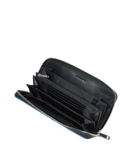 PIQUADRO ATLAS Portafoglio Zip Around in pelle nero2 - Portafogli Donna - 2