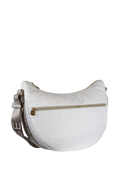 LUNA BAG MIDDLE ECO LINE Sacca a tracolla white cotton - Borse Donna