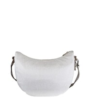 BORBONESE LUNA BAG MIDDLE ECO LINE Sacca a tracolla white cotton - Borse Donna - 3