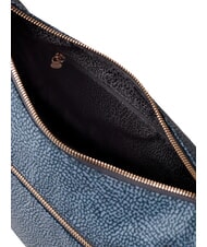 BORBONESE LUNA BAG SMALL ECO LINE Sacca con tracolla blu lapis - Borse Donna - 4