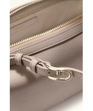 FURLA DOUBLE Borsa a bauletto in pelle con tracolla linen - Borse Donna - 4