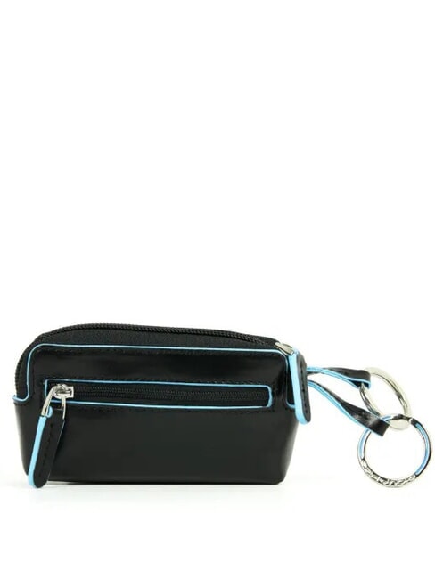 BLUE SQUARE Astuccio portachiavi in pelle Nero - Portachiavi