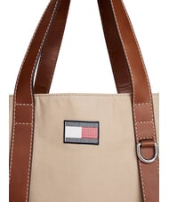 TOMMY HILFIGER TH RUNAWAY Borsa da viaggio in tela classic beige - Borsoni - 3