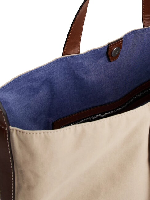 TH RUNAWAY Borsa da viaggio in tela classic beige - Borsoni