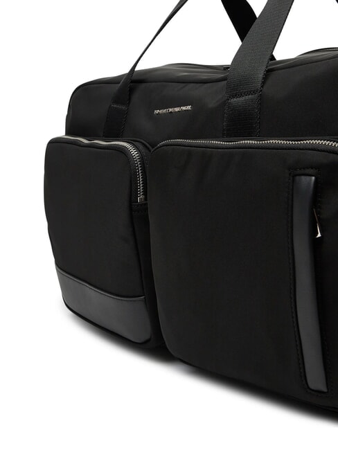 TH BUSINESS Borsone in nylon con tracolla black - Borsoni