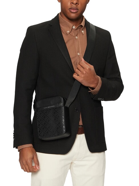 TH MONOGRAM Borsello piccolo black - Tracolle Uomo