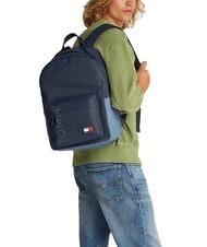 TOMMY HILFIGER TJM DAILY + DOME Zaino porta pc 14" dark night navy - Zaini da lavoro porta PC - 4