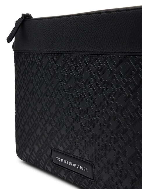 TH MONOGRAM Pochette uomo con polsierina black - Beauty Case