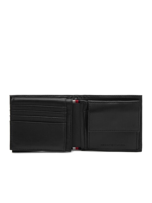 TH BUSINESS Portafoglio pelle flap e portamonete black - Portafogli Uomo