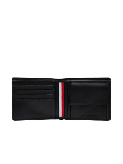 TH CORP Portafoglio in pelle con portamonete black - Portafogli Uomo