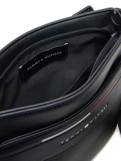 TH FOUNDATION Borsello piccolo piatto in nylon black - Tracolle Uomo