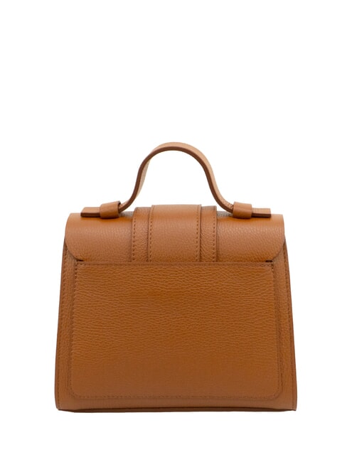 SABRINA Borsa a mano elegante in pelle dollaro cuoio scuro - Borse Donna