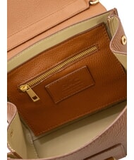 LESAC SABRINA Borsa a mano elegante in pelle dollaro cuoio scuro - Borse Donna - 6