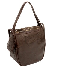 LESAC TRIO Zaino sacca in pelle damascata marrone damascato - Borse Donna - 3