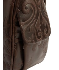 LESAC TRIO Zaino sacca in pelle damascata marrone damascato - Borse Donna - 7