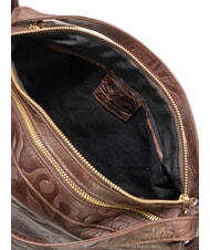 LESAC TRIO Zaino sacca in pelle damascata marrone damascato - Borse Donna - 8