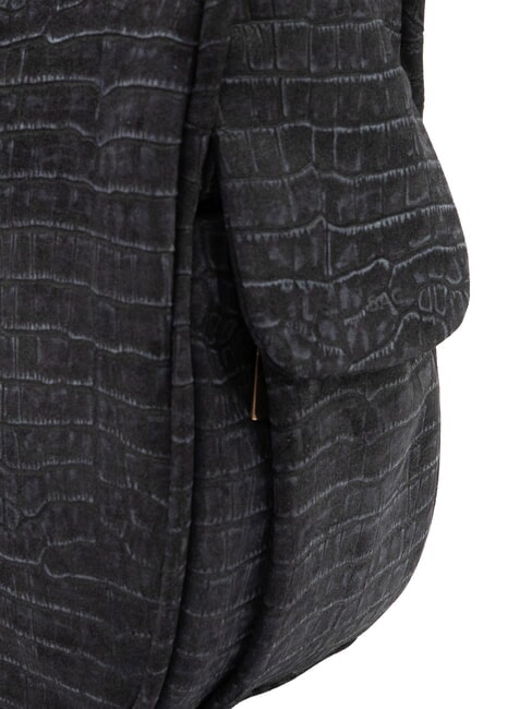 TRIO Zaino sacca in pelle stampa cocco blu cocco - Borse Donna