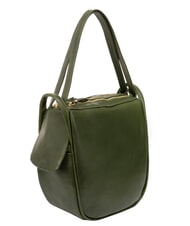 LESAC TRIO Zaino sacca in pelle nappa verde - Borse Donna - 3