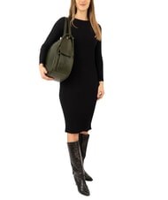 LESAC TRIO Zaino sacca in pelle nappa verde - Borse Donna - 4