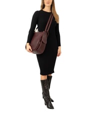 LESAC TRIO Zaino sacca in pelle nappa bordeaux scuro - Borse Donna - 5